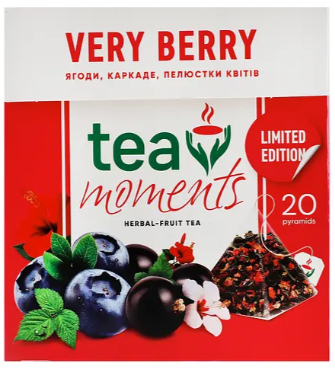 Чай Tea Moments Very Berry 34 г (20 пір. х 1.7 г)